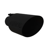 MBRP Universal Dual Wall Angle Rolled End Tip 4-1/2in OD / 2-1/2in Inlet / 11in Length - Black