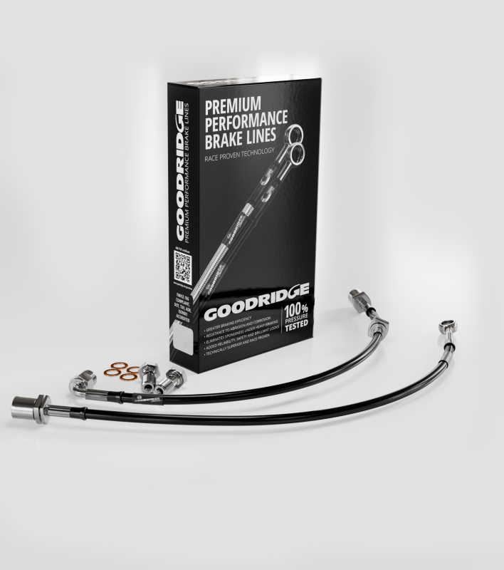 Goodridge 08-15 Mitsubishi Lancer Stainless Steel Front Brake Lines