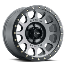 Load image into Gallery viewer, Method MR305 NV 17x8.5 / 0mm Offset / 5x150 BP / 116.5mm CB / Titanium - Matte Black Lip Wheel