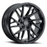 Method Raised MR801 20x9 / 6x5.5 BP / -12mm Offset / 106.25mm Bore - Gloss Black Milled Wheel