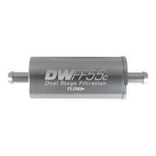 Load image into Gallery viewer, DeatschWerks 5/16in 10 Micron 55mm In-Line Fuel Filter Kit