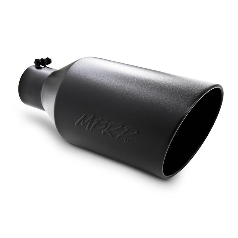 MBRP Universal Tip 8in O.D. Rolled End 4in inlet 18in length Black