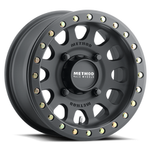 Load image into Gallery viewer, Method MR401 UTV Beadlock 15x7 / 5+2/38mm Offset / 4x156 / 132mm CB Matte Black Wheel