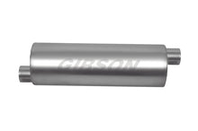 Load image into Gallery viewer, Gibson SFT Superflow Offset/Offset Round Muffler - 8x24in/3in Inlet/3in Outlet - Stainless