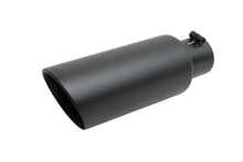 Load image into Gallery viewer, Gibson Round Dual Wall Angle-Cut Tip - 4in OD/2.25in Inlet/6.5in Length - Black Ceramic