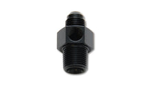 Load image into Gallery viewer, Vibrant -6AN Male to 3/8in NPT Male Union Adapter Fitting w/ 1/8in NPT Port