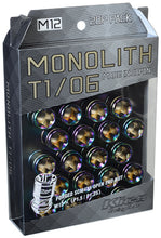 Load image into Gallery viewer, Project Kics 12 x 1.5 Neochrome T1/06 Monolith Lug Nuts - 20 Pcs