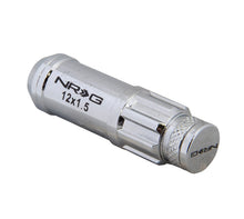 Load image into Gallery viewer, NRG 700 Series M12 X 1.5 Steel Lug Nut w/Dust Cap Cover Set 21 Pc w/Locks &amp; Lock Socket - Silver