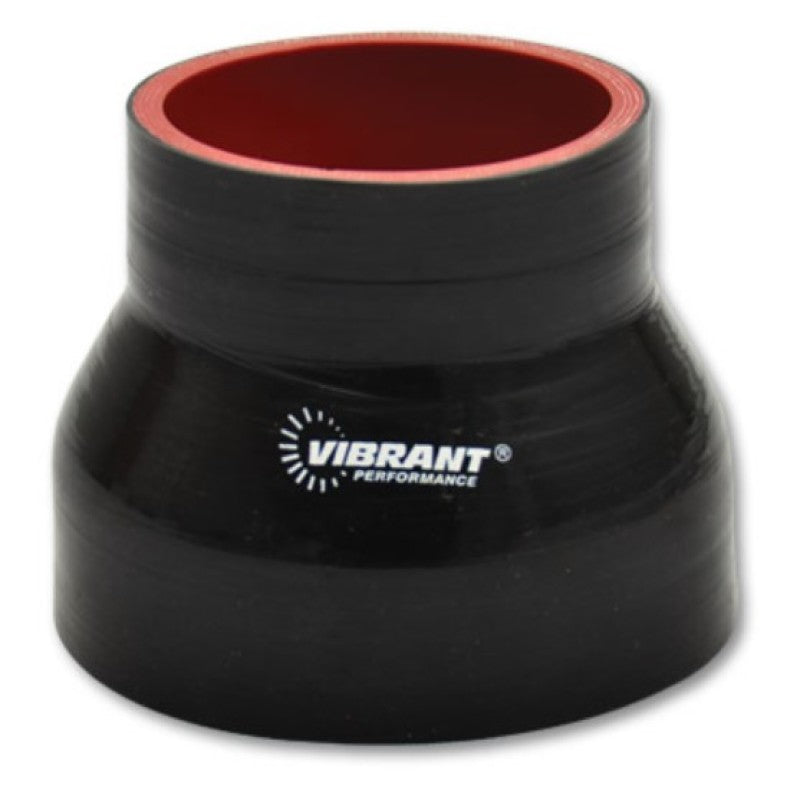 Vibrant 4 Ply Reducer Coupling 5in x 4in x 4.5in Long (BLACK)