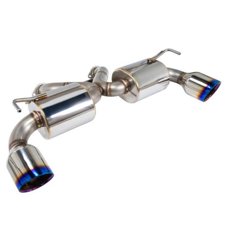 Remark Nissan 370Z (Z34) V2 Axle Back Exhaust w/ Burnt Stainless Steel Double Wall Tip