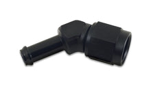 Load image into Gallery viewer, Vibrant -8AN to 1/2in Hose Barb 45 Degree Adapter - Anodized Black