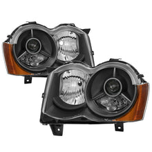 Load image into Gallery viewer, xTune Jeep Grand Cherokee 08-10 OEM Style Projector Headlights - Black PRO-JH-JGC08-AM-BK