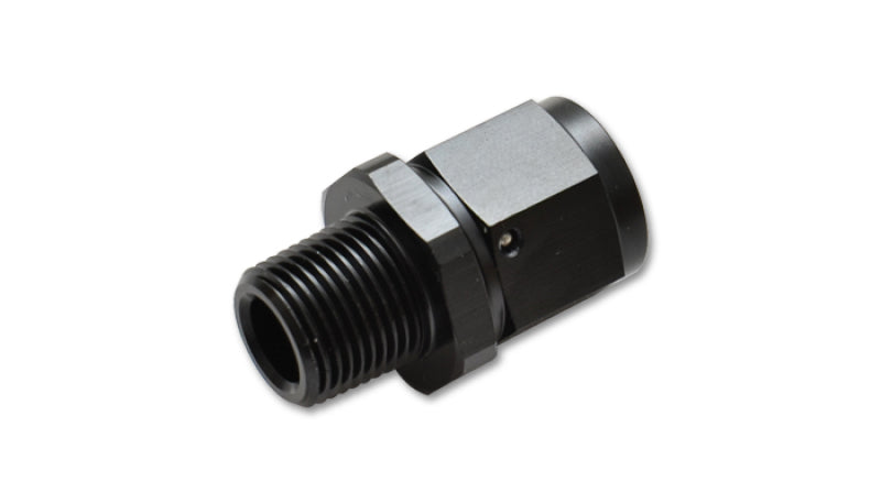 Vibrant -6AN to 1/4in NPT Female Swivel Straight Adapter Fitting