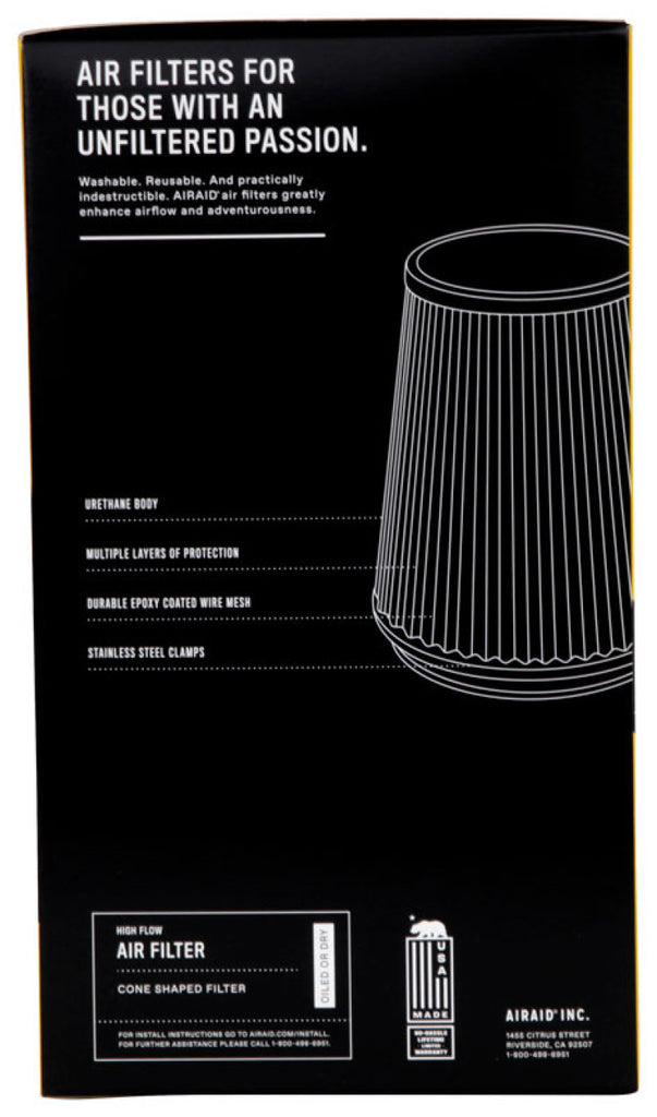 Airaid Universal Air Filter - Cone 3 1/2 x 6 x 4 5/8 x 9