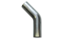 Load image into Gallery viewer, Vibrant 4in O.D. T304 SS 45 deg Mandrel Bend 6in x 6in leg lengths (6in Centerline Radius)