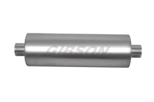 Load image into Gallery viewer, Gibson MWA Superflow Center/Center Round Muffler - 5x10in/2.5in Inlet/2.5in Outlet - Stainless