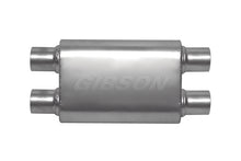 Load image into Gallery viewer, Gibson MWA Superflow Dual/Dual Oval Muffler - 4x9x14in/2.5in Inlet/2.5in Outlet - Stainless