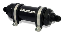 Load image into Gallery viewer, Fuelab 828 In-Line Fuel Filter Long -8AN In/Out 6 Micron Fiberglass - Black