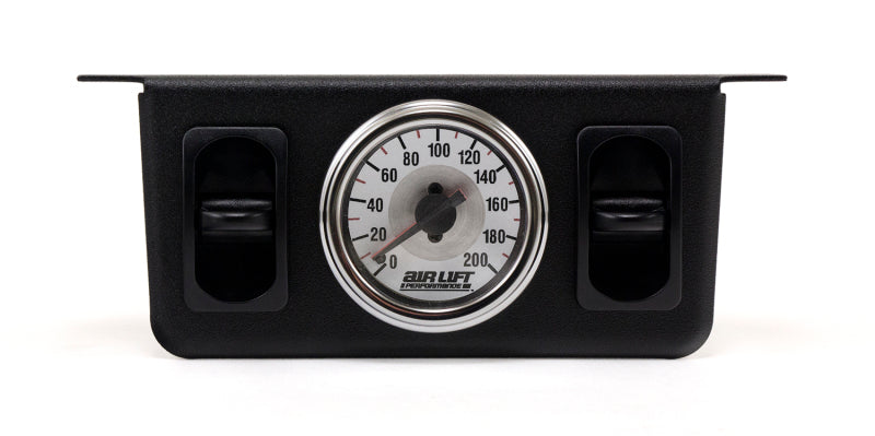 Air Lift Dual Needle Gauge With Two Paddle Switches- 200 PSI