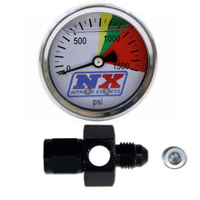 Load image into Gallery viewer, Nitrous Express N2O Flo-Thru Pressure Gauge (0-1500 PSI) 4AN