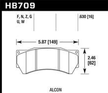 Load image into Gallery viewer, Hawk Performance Alcon Mono 6, Model 4497 HPS Street Brake Pads