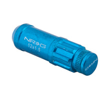 Load image into Gallery viewer, NRG 700 Series M12 X 1.5 Steel Lug Nut w/Dust Cap Cover Set 21 Pc w/Locks &amp; Lock Socket - Blue