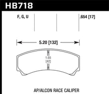 Load image into Gallery viewer, Hawk DTC-60 AP Racing/Alcon HB110 w/42mm Rad Depth Racing Brake Pads