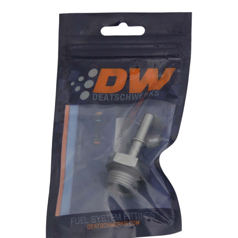 DeatschWerks 10AN ORB Male to 5/16in Male EFI Quick Connect Adapter - Anodized DW Titanium
