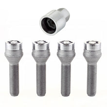 Load image into Gallery viewer, McGard Wheel Lock Bolt Set - 4pk. (Cone Seat) M12X1.5 / 17mm Hex / 40.5mm Shank Length - Chrome