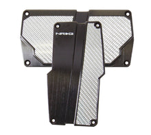 Load image into Gallery viewer, NRG Brushed Aluminum Sport Pedal A/T - Black w/Silver Carbon
