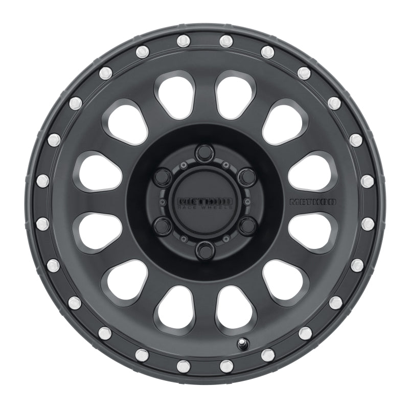 Method MR315 17x9 -12mm Offset 6x5.5 106.25mm CB Matte Black Wheel