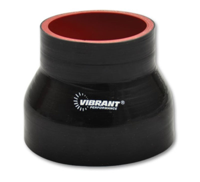 Vibrant 4 Ply Reducer Coupler 3in ID x 2.5in ID x 4.5n Long - Black