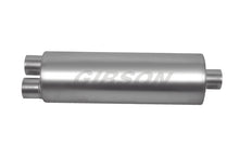 Load image into Gallery viewer, Gibson SFT Superflow Dual/Center Round Muffler - 8x24in/3in Inlet/4in Outlet - Stainless