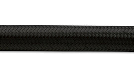 Vibrant -8 AN Black Nylon Braided Flex Hose .44in ID (50 foot roll)