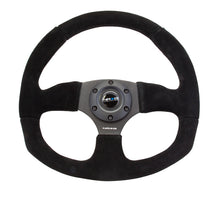 Load image into Gallery viewer, NRG Reinforced Steering Wheel (320mm Horizontal / 330mm Vertical) Black Suede w/Black Stitching