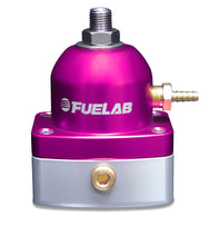 Load image into Gallery viewer, Fuelab 515 EFI Adjustable FPR 25-90 PSI (2) -6AN In (1) -6AN Return - Purple