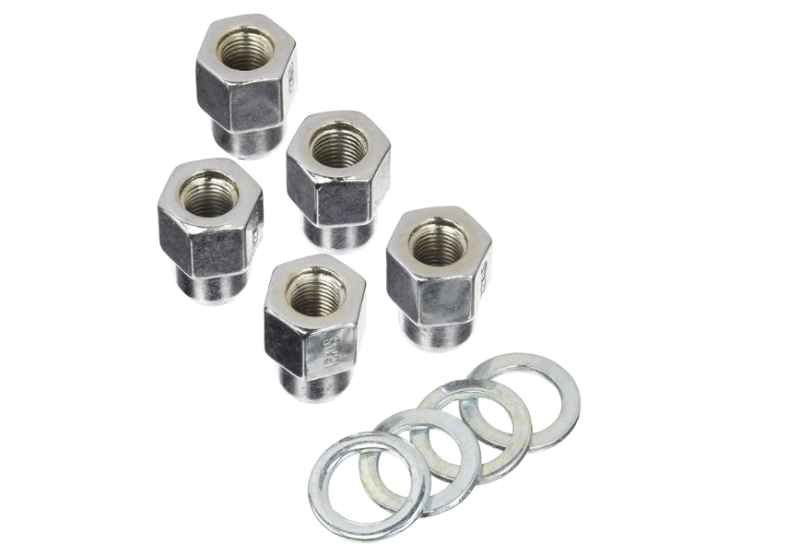 Weld Open End Lug Nuts w/Centered Washers 1/2in. RH - 5pk.