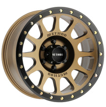 Load image into Gallery viewer, Method MR305 NV 16x8 0mm Offset 6x5.5 108mm CB Method Bronze/Black Street Loc Wheel