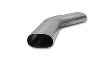 Load image into Gallery viewer, Vibrant 3in Oval (Nominal Size) T304 SS 45 deg Mandrel Bend 6in x 6in leg lengths