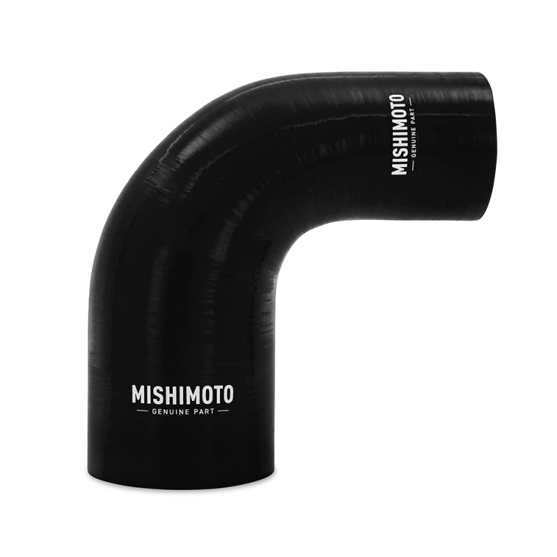 Mishimoto Silicone Reducer Coupler 90 Degree 3in to 3.5in - Black
