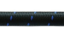 Load image into Gallery viewer, Vibrant -10 AN Two-Tone Black/Blue Nylon Braided Flex Hose (20 foot roll)