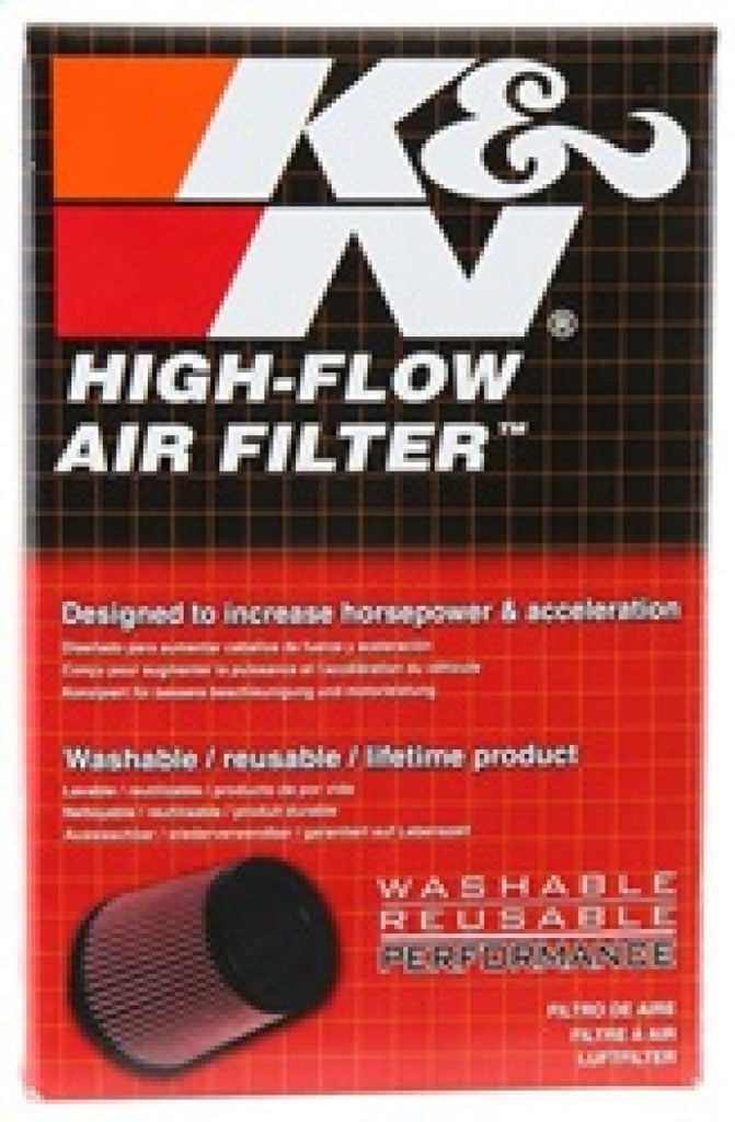 K&N Universal Clamp-On Air Filter 2-7/16in FLG / 3-1/2in OD / 6in H