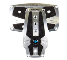 Load image into Gallery viewer, NRG Brushed Aluminum Sport Pedal A/T - Silver w/Black Rubber Inserts