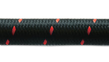 Load image into Gallery viewer, Vibrant -8 AN Two-Tone Black/Red Nylon Braided Flex Hose (10 foot roll)