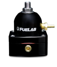 Load image into Gallery viewer, Fuelab 525 Carb Adjustable FPR In-Line Large Seat 1-3 PSI (1) -6AN In (1) -6AN Return - Black