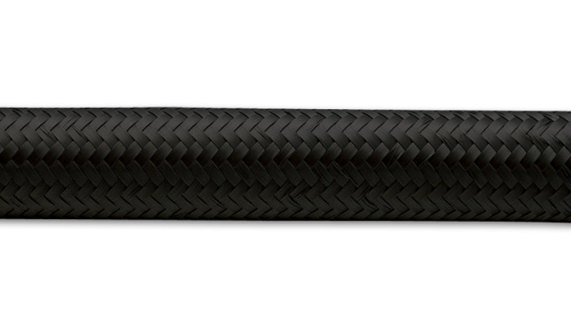 Vibrant -8 AN Black Nylon Braided Flex Hose (10 foot roll)