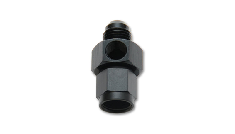 Vibrant -6AN Male to -6AN Female Union Adapter Fitting w/ 1/8in NPT Port
