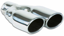 Load image into Gallery viewer, Vibrant Dual 3.25in x 2.75in Oval SS Exhaust Tip (Single Wall Angle Cut Rolled Edge)