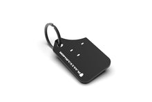 Load image into Gallery viewer, Rally Armor Mini UR Mud Flap Keychain - Black w/ White Logo