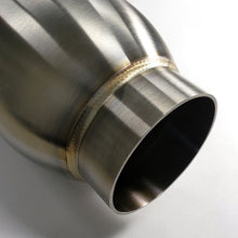 Load image into Gallery viewer, Stainless Bros 3.5in Round Body x 12.0in Length 2.50in Inlet/Outlet Bullet Resonator